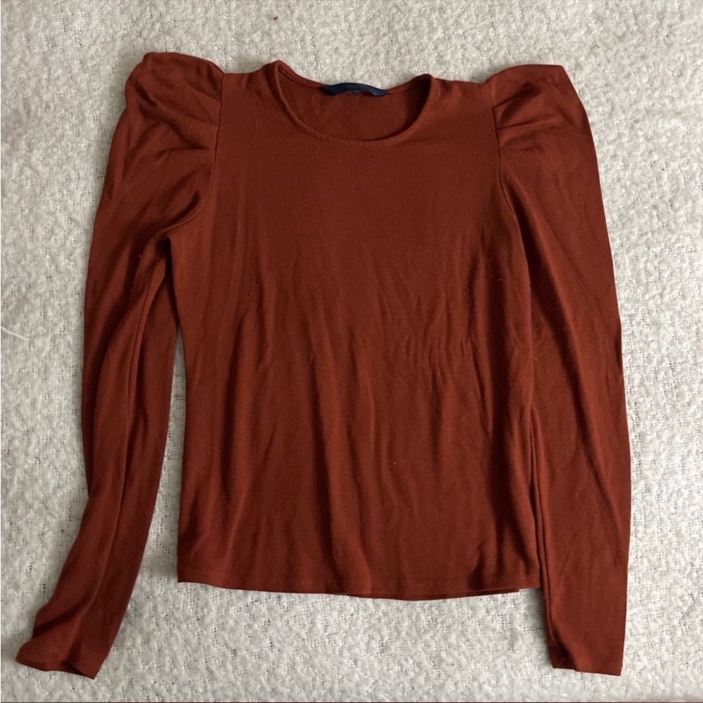 Rachel Roy puff shoulder blouse small‎